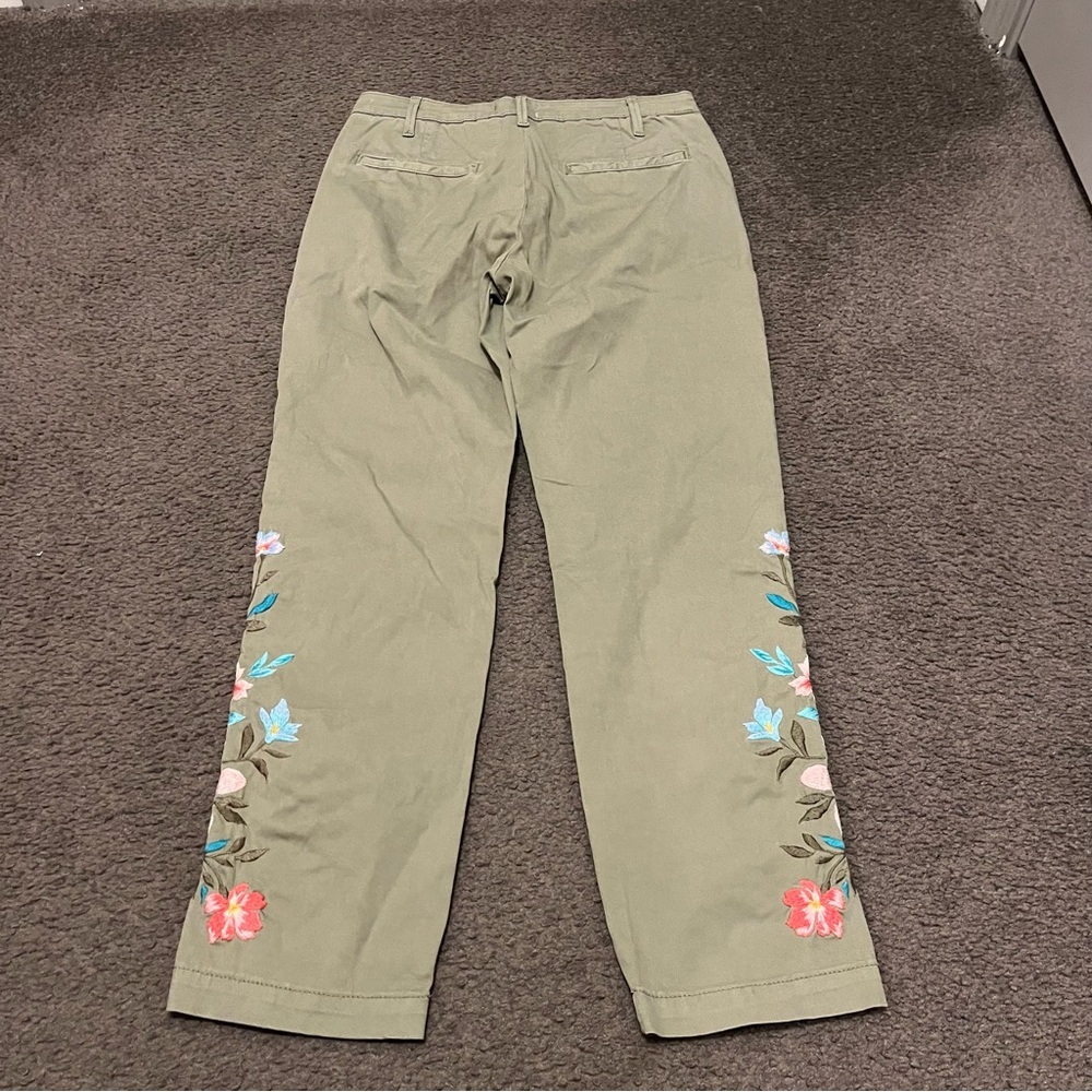 Driftwood Boho Floral Embroidered Pants - Picture 3 of 6